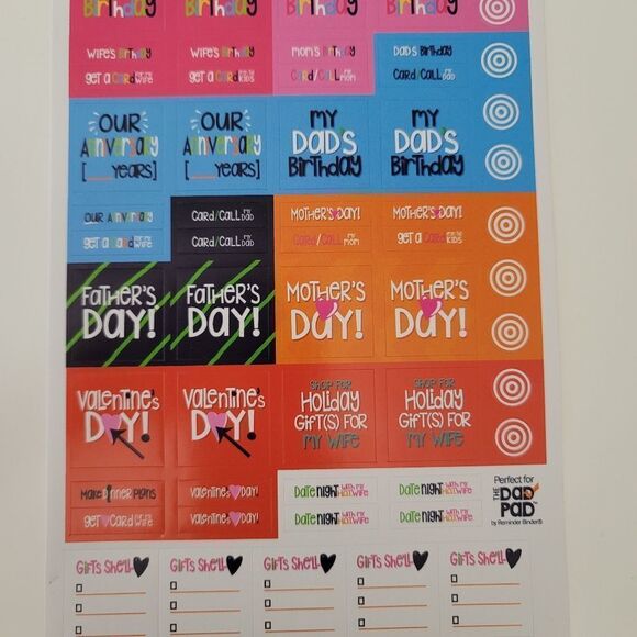 Note Pad Stickers Bundle of 2 Dad Pad Reminders #0364 - Picture 5 of 9